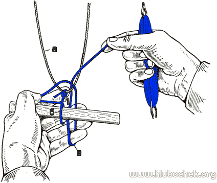6-й прием плетения первой петли
