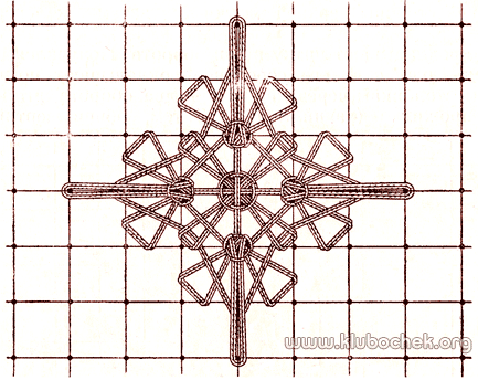 Звезда из натянутых ниток