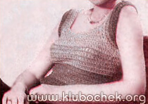 Сиреневая майка с бахромой - www.klubochek.org