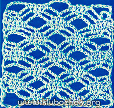 Образец ажурной вязки
