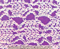 Образец ажурной вязки