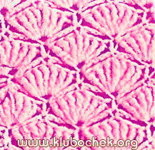 Образец ажурной вязки