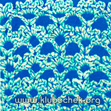 Образец ажурной вязки