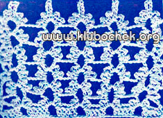 Образец ажурной вязки