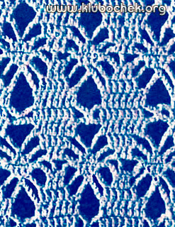 Образец ажурной вязки