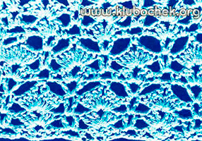 Образец ажурной вязки