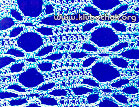 Образец ажурной вязки