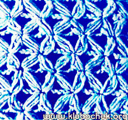 Образец ажурной вязки с бугорками