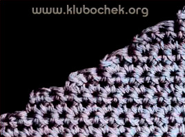 Убавление столбиков в конце ряда / www.klubochek.org