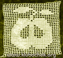 Филейное кружево «яблоко»