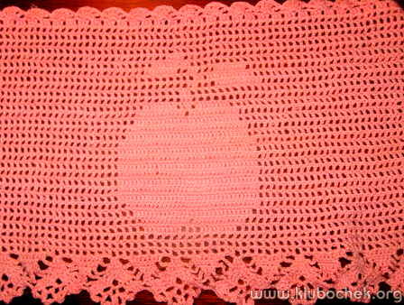 Детский кружевной топ с узором «яблоко»