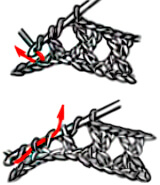 Скрещенные столбики с накидом