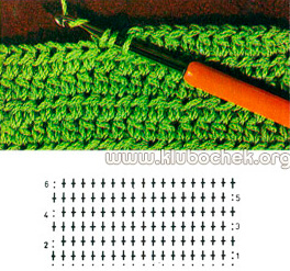 Гладь из полустолбиков