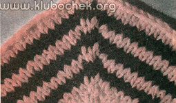 Вязка ёлочки. Разноцветная вязка