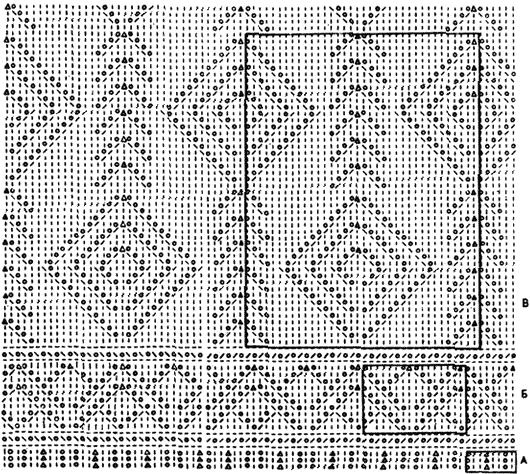 Схема ухора с елочками и ромбами для гольфов - www.klubochek.org