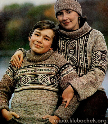 Свитер с орнаментом - www.klubochek.org