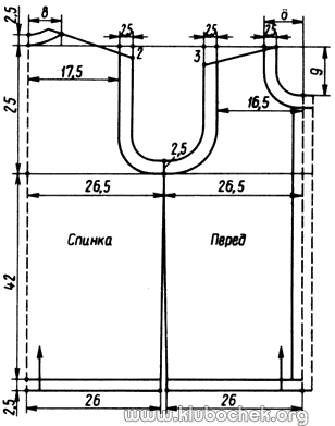 Жилет с рельефными полосами - www.klubochek.org