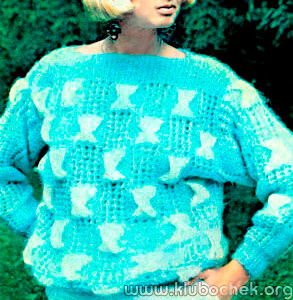 Джемпер с бантиками - www.klubochek.org