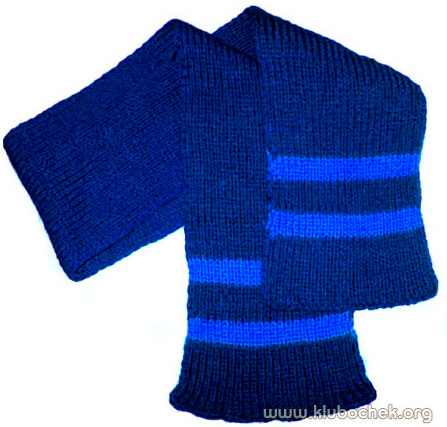 Мужской шарф с полосками - www.klubochek.org