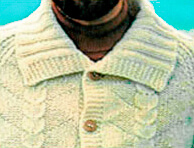 Воротники, связанные спицами